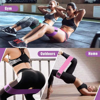 Non-Slip Hip And Glute Resistance Bands, 3-Level Workout Bands for Fitness, Yoga, Pilates