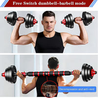 Adjustable-Dumbbells-Sets, Free Weights-Dumbbells Set Of 2 Convertible To Barbell A Pair Of Lightweight For Home Gym, Women And Men Equipment
