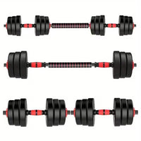 Adjustable-Dumbbells-Sets, Free Weights-Dumbbells Set Of 2 Convertible To Barbell A Pair Of Lightweight For Home Gym, Women And Men Equipment