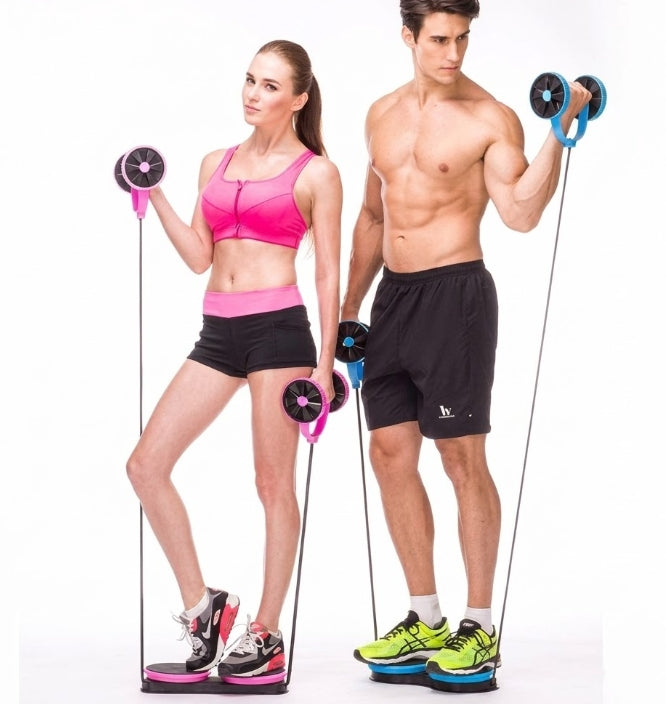 Multifunctional Abdominal Wheel Abs Fitness Exercise Kit