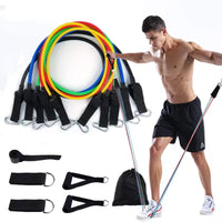5-In-1 Resistance Band Set, 4.54-45.36 KG Adjustable, with Handles, Ankle Straps, Door Anchor, Carry Bag